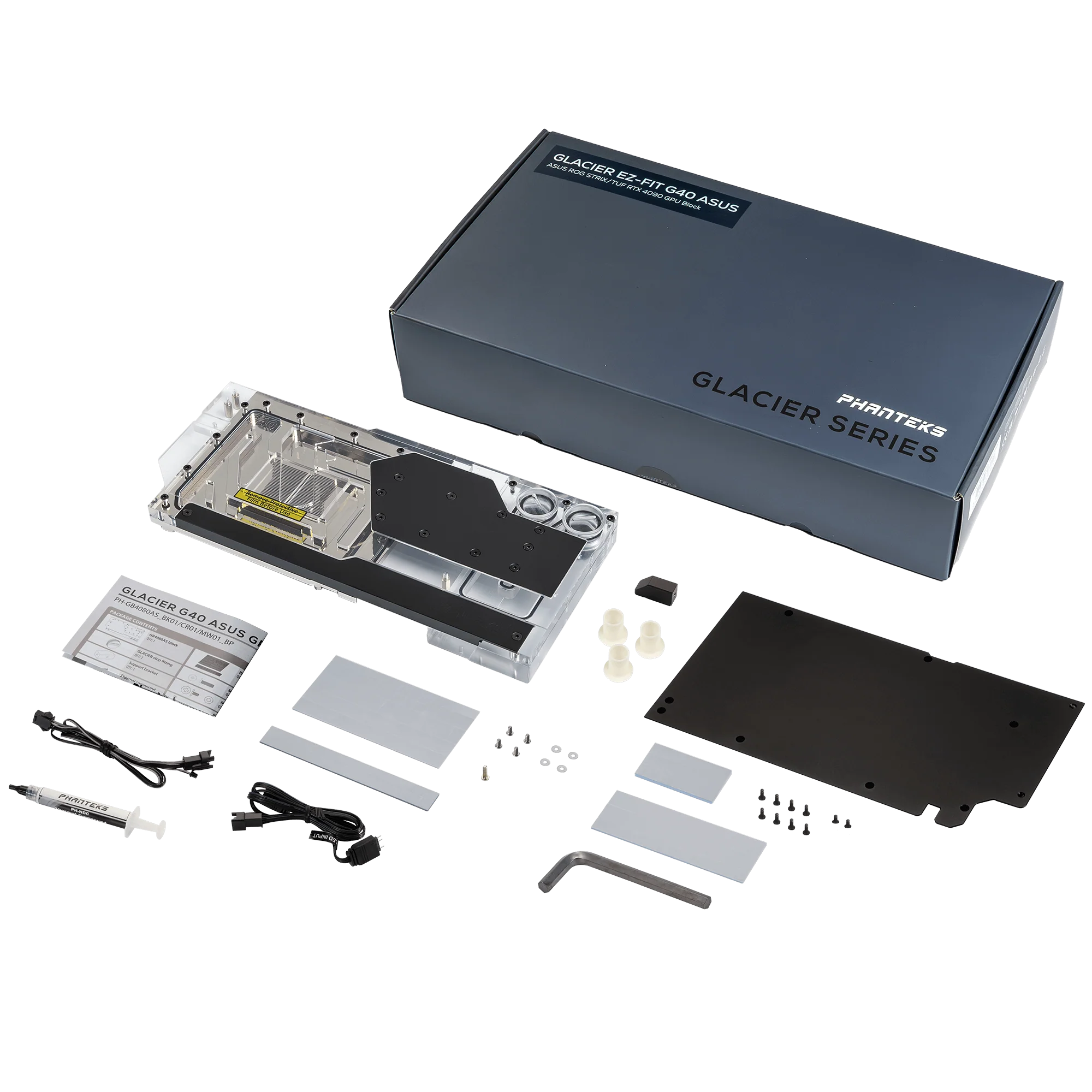 Phanteks Glacier EZ-Fit G40 ASUS GPU Block Black