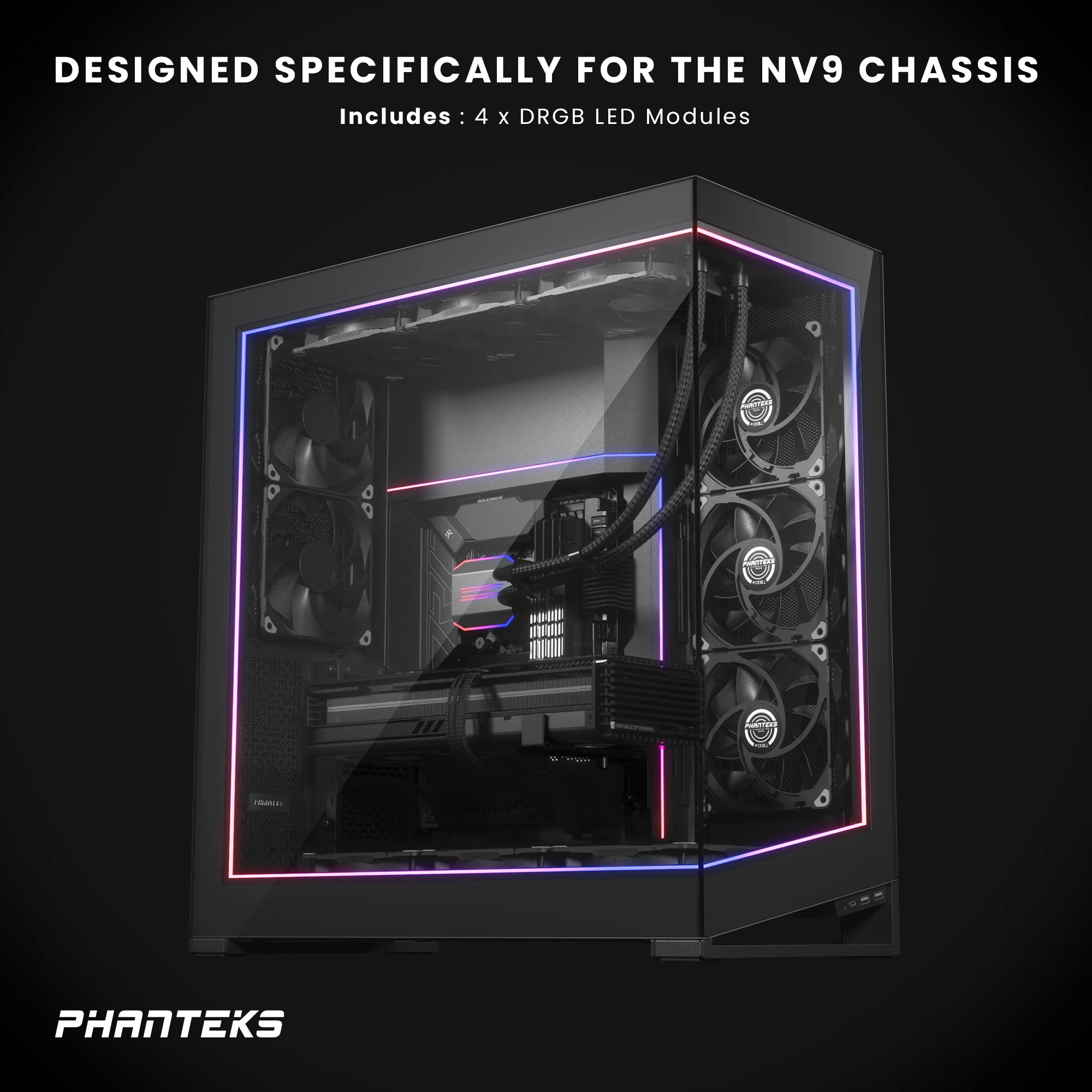 Phanteks NV9 Premium DRGB Kit - Black - Image 2